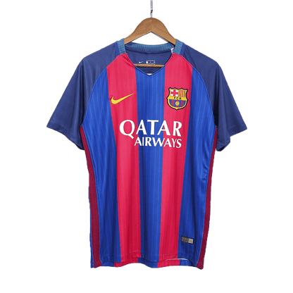 Retro MESSI #10 Men's Barcelona 2016/17 Home Soccer Jersey product view 11