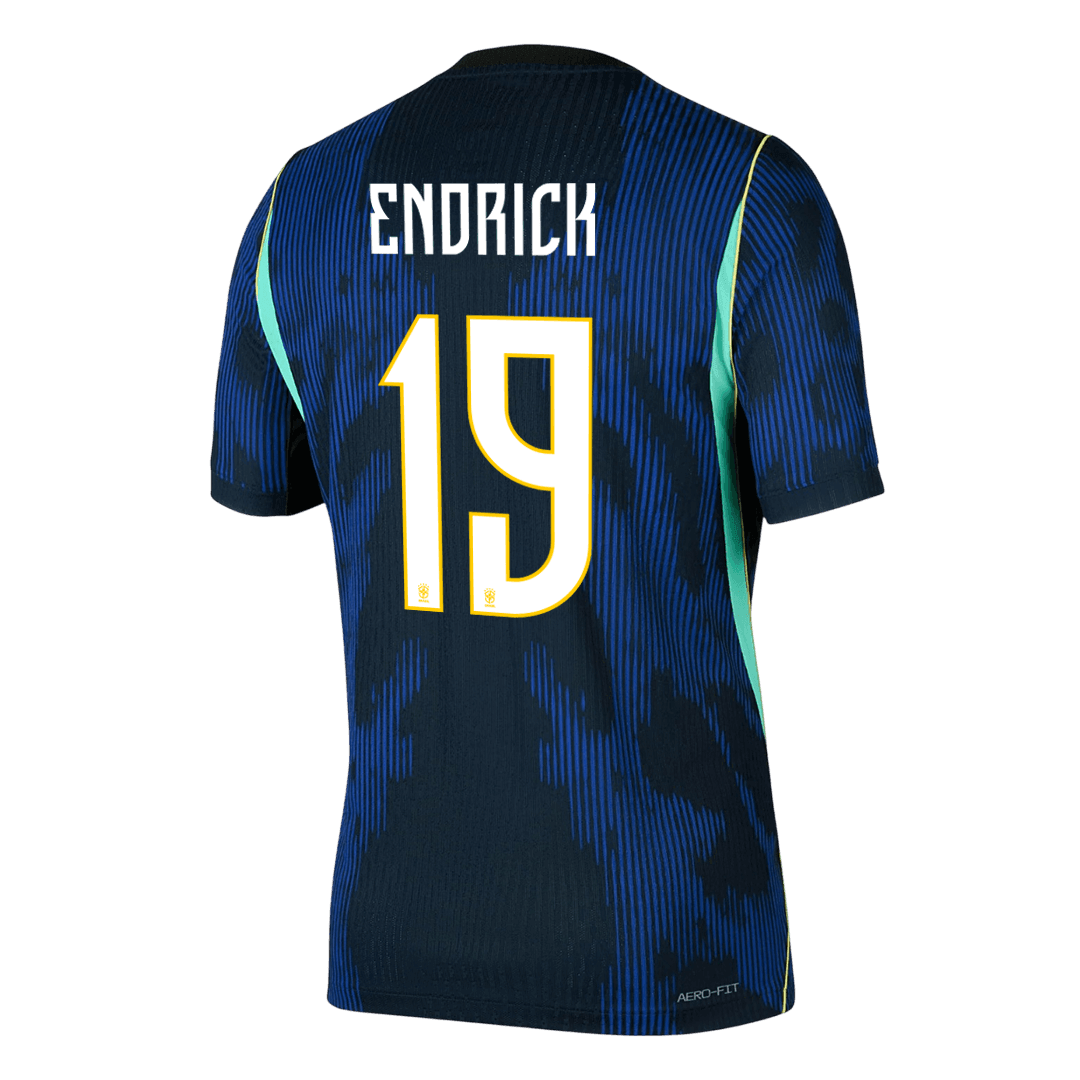 ENDRICK #19 Men's Brazil World Cup 2026 Player Version Away Soccer Jersey - Slim Fit product view 3