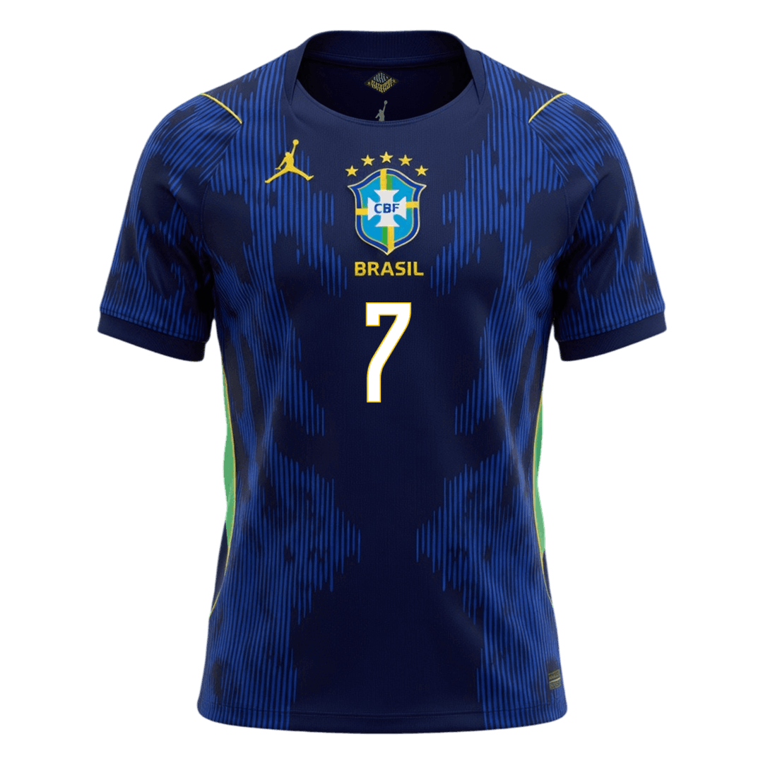 VINI JR. #7 Men's Brazil World Cup 2026 Away Soccer Jersey product view 9