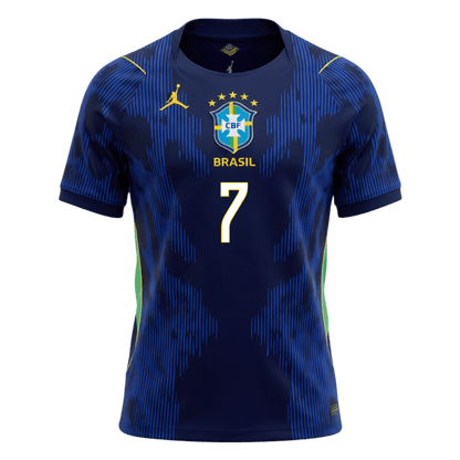 VINI JR. #7 Men's Brazil World Cup 2026 Away Soccer Jersey product view 9