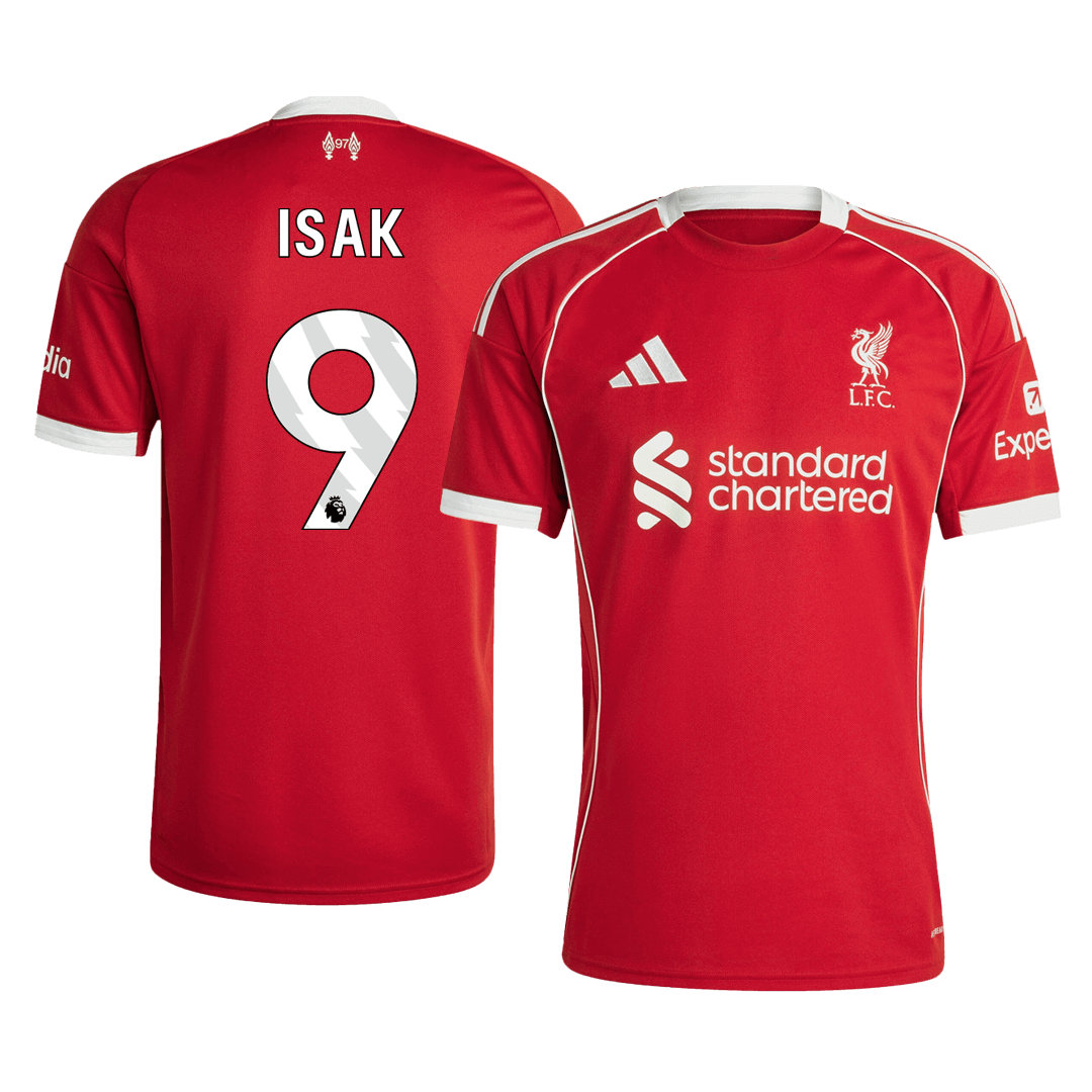 ISAK #9 Men's Liverpool 2025/26 Home Soccer Jersey product view 1