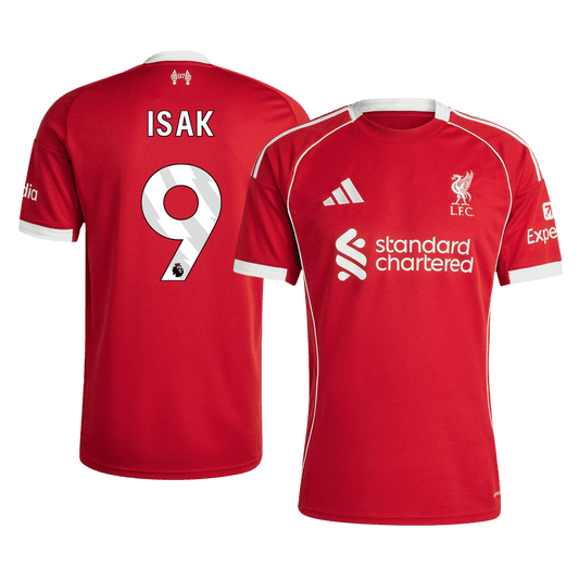 ISAK #9 Men's Liverpool 2025/26 Home Soccer Jersey product view 1