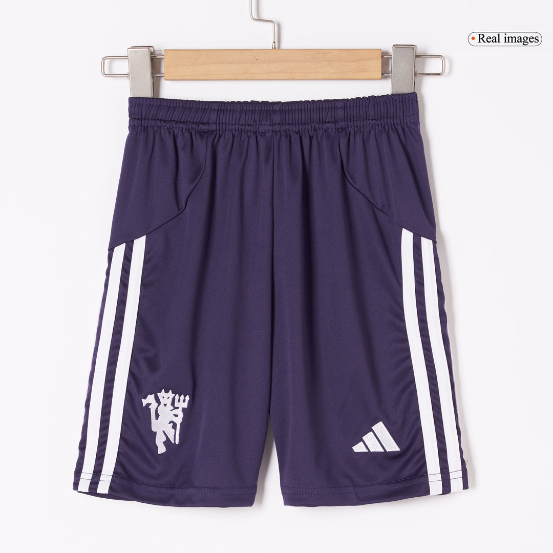 Kid's Manchester United 2025/26 Away Soccer Jersey Kit