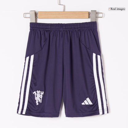 Kid's Manchester United 2025/26 Away Soccer Jersey Kit