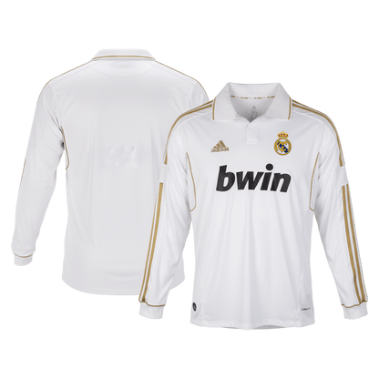 Retro Men's Real Madrid 2011/12 Home Long Sleeve Soccer Jersey product view 9
