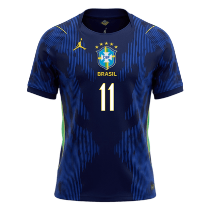 RAPHINHA #11 Men's Brazil World Cup 2026 Away Soccer Jersey product view 8