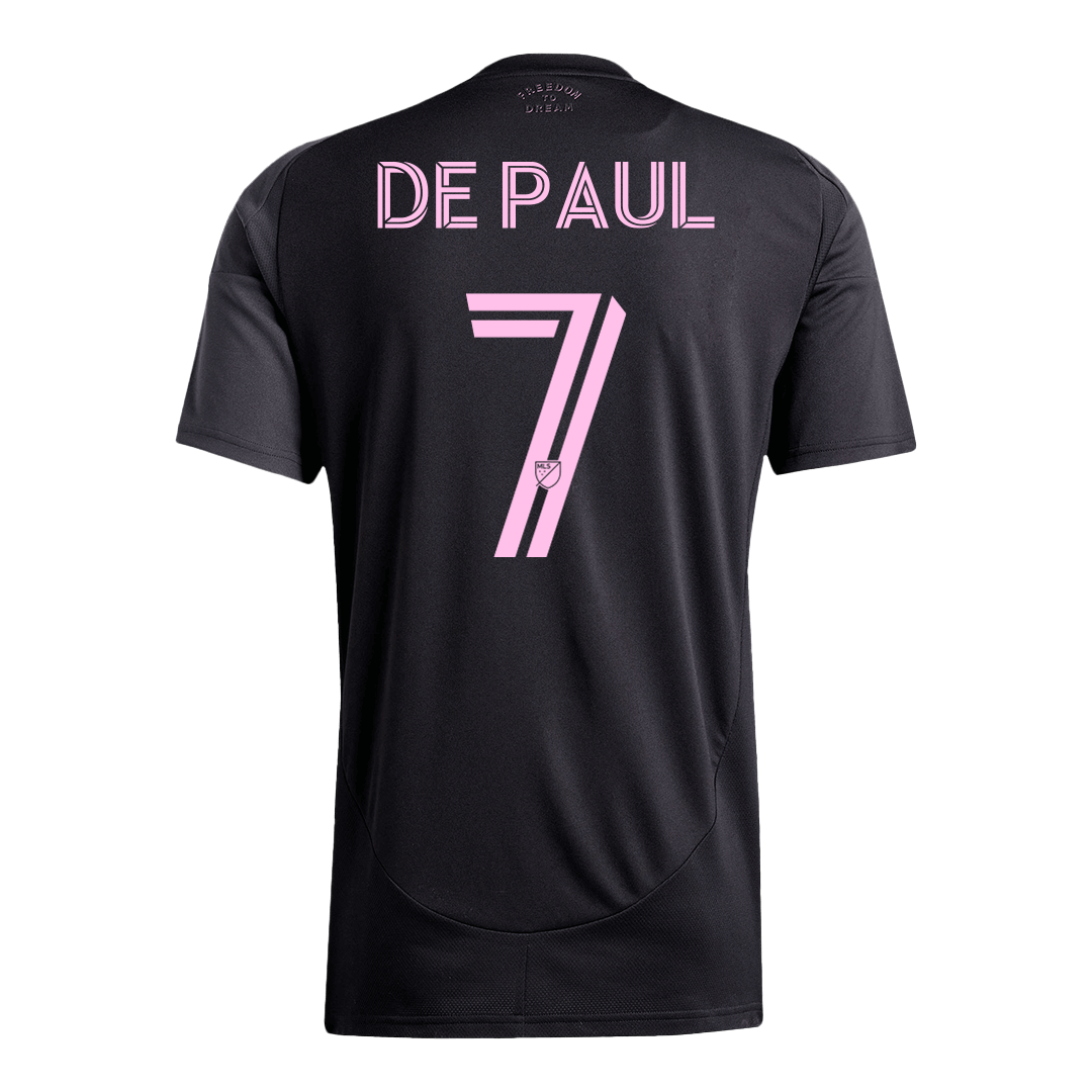 DE PAUL #7 Men's Inter Miami CF 2025 Away Soccer Jersey product view 12
