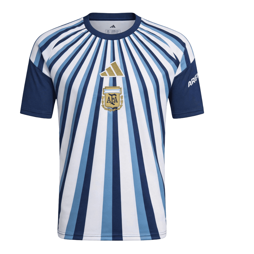 Men's Argentina World Cup 2026 Pre-Match Soccer Jersey product view 1