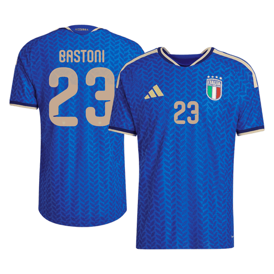 BASTONI #23 Men's Italy World Cup 2026 Player Version Home Soccer Jersey - Slim Fit product view 1