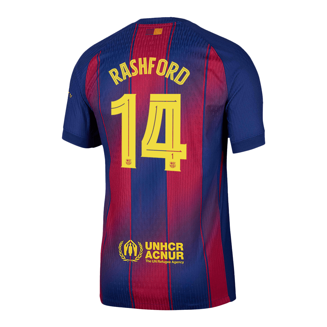 RASHFORD #14 Men's Barcelona UCL 2025/26 Player Version Home Soccer Jersey - Slim Fit product view 13