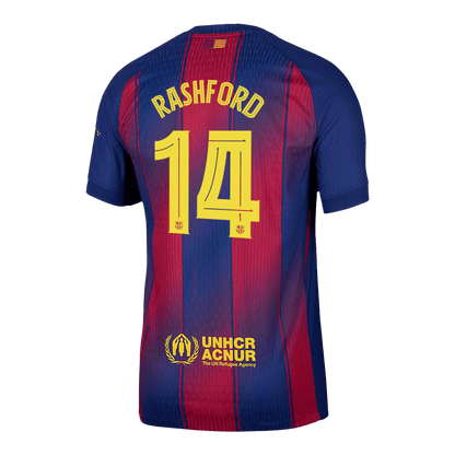 RASHFORD #14 Men's Barcelona UCL 2025/26 Player Version Home Soccer Jersey - Slim Fit product view 13