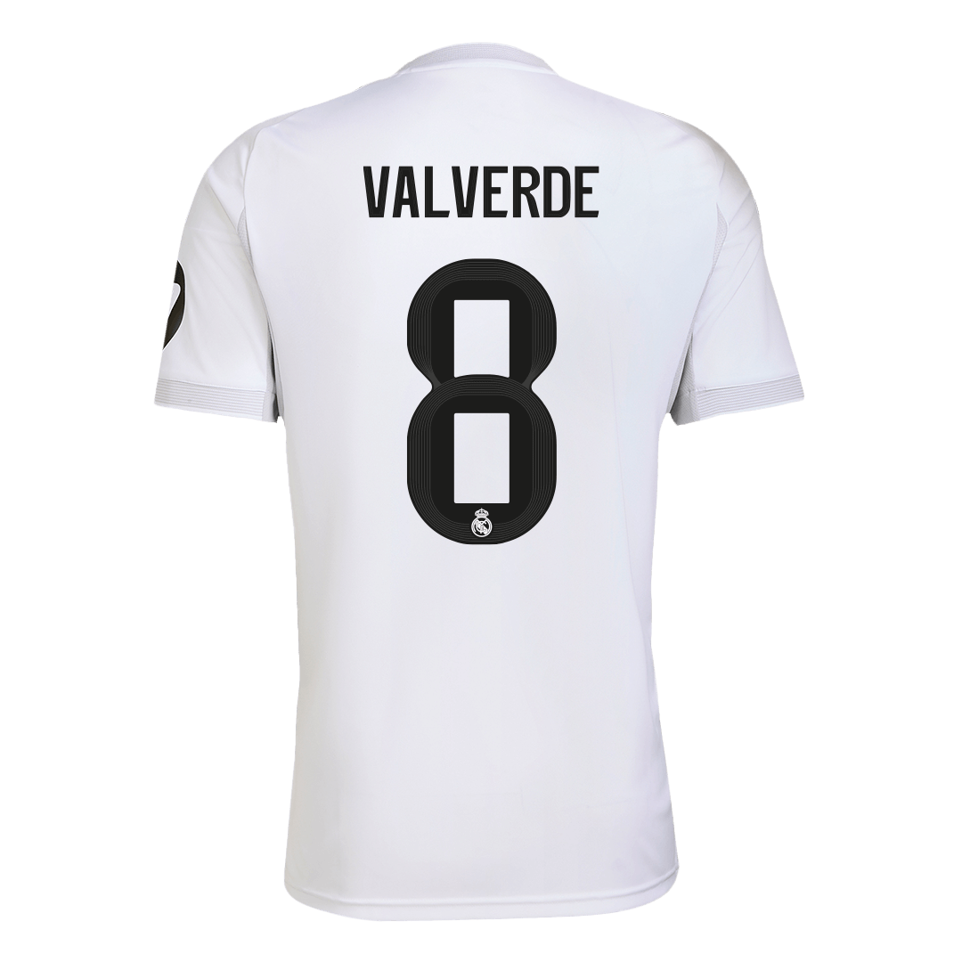 VALVERDE #8 Men's Real Madrid 2025/26 Home Soccer Jersey Premium product view 9