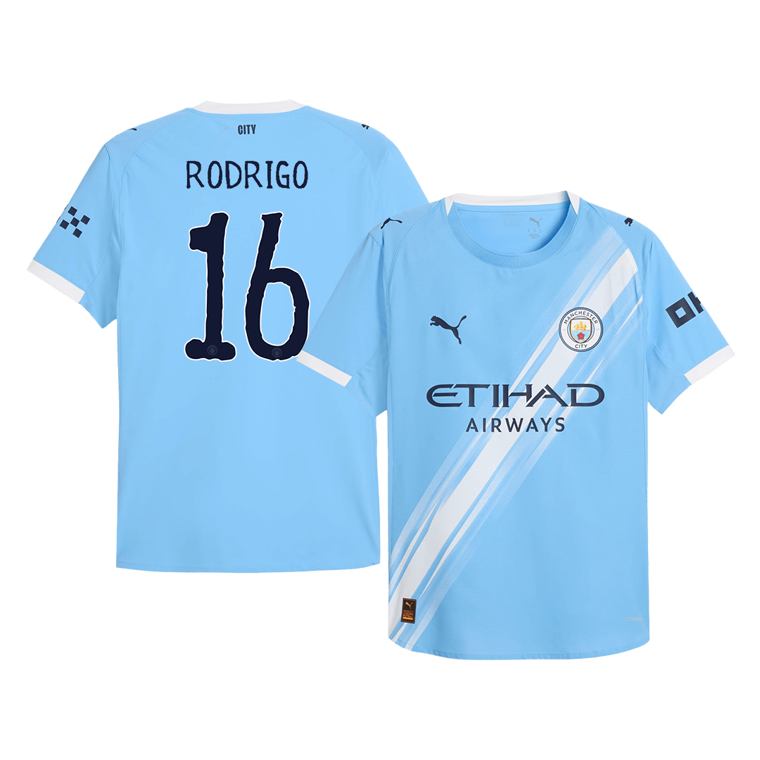 RODRIGO #16 Men's Manchester City World Cup 2025/26 Player Version Home Soccer Jersey - Slim Fit product view 1