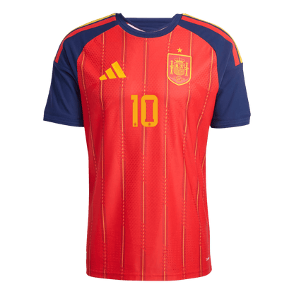 OLMO #10 Men's Spain World Cup 2026 Player Version Home Soccer Jersey - Slim Fit product view 2