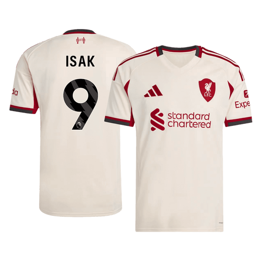 ISAK #9 Men's Liverpool 2025/26 Away Soccer Jersey product view 1