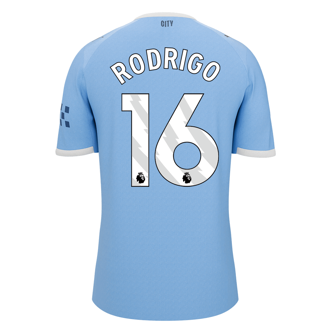 RODRIGO #16 Men's Manchester City 2025/26 Home Soccer Jersey Premium product view 10
