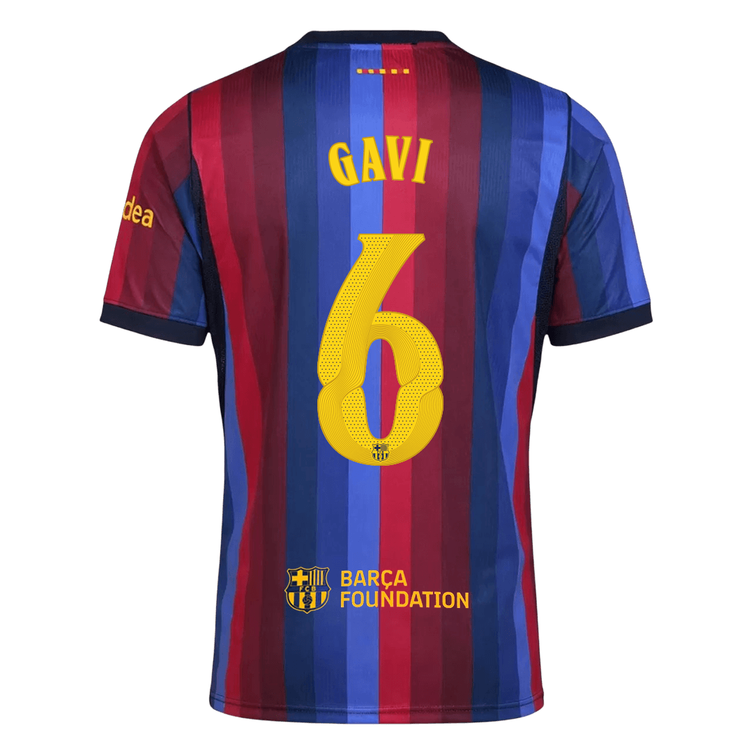 GAVI #6 Men's Barcelona UCL 2026/27 Home Soccer Jersey product view 3