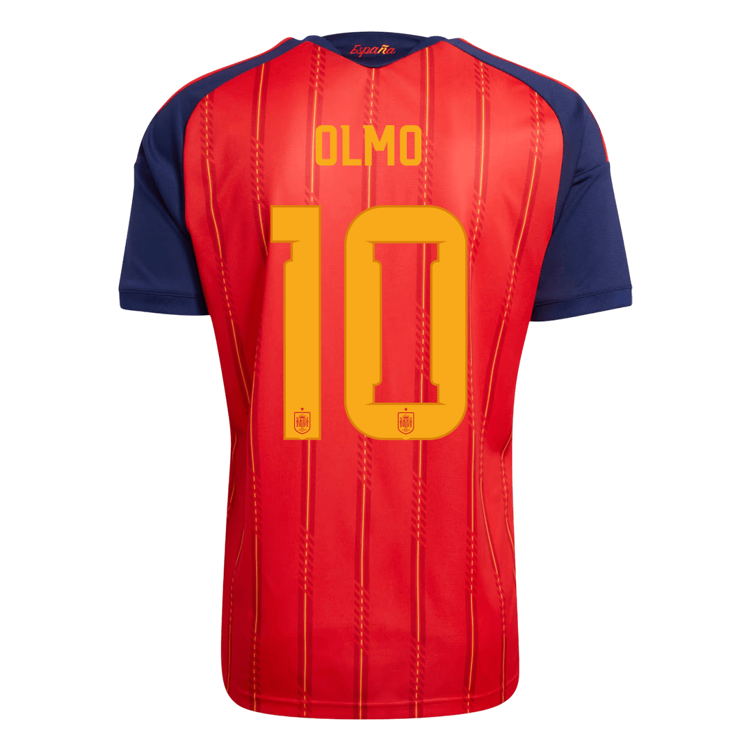 OLMO #10 Men's Spain World Cup 2026 Home Soccer Jersey Premium product view 3