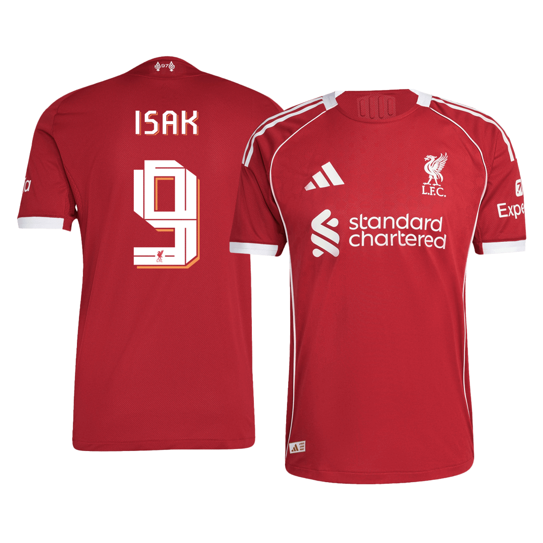 ISAK #9 Men's Liverpool UCL 2025/26 Player Version Home Soccer Jersey - Slim Fit product view 1