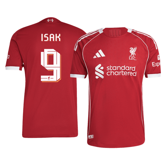 ISAK #9 Men's Liverpool UCL 2025/26 Player Version Home Soccer Jersey - Slim Fit product view 1
