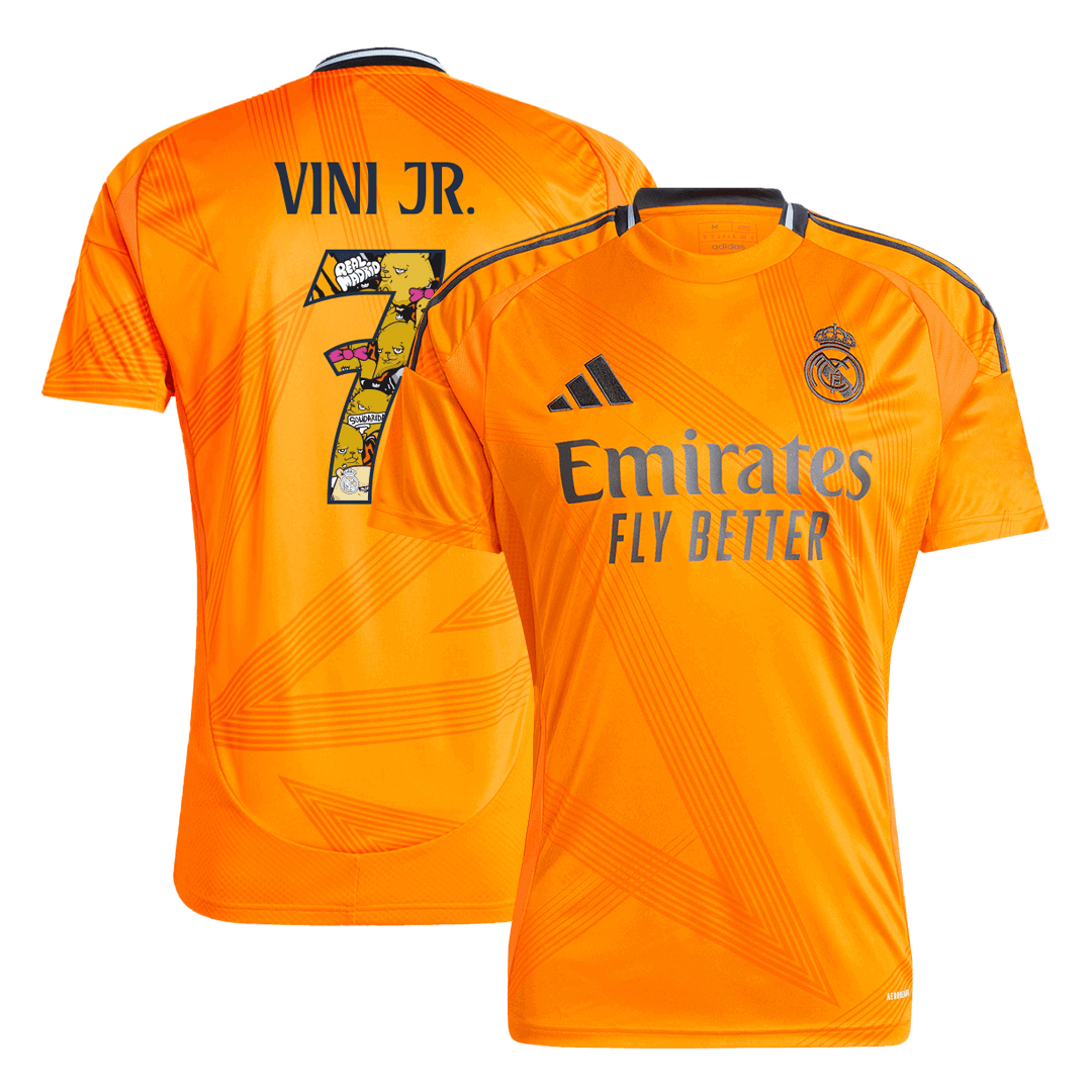 VINI JR. #7 Real Madrid Away Soccer Jersey 2024/25 - Bear Champ Font product view 1