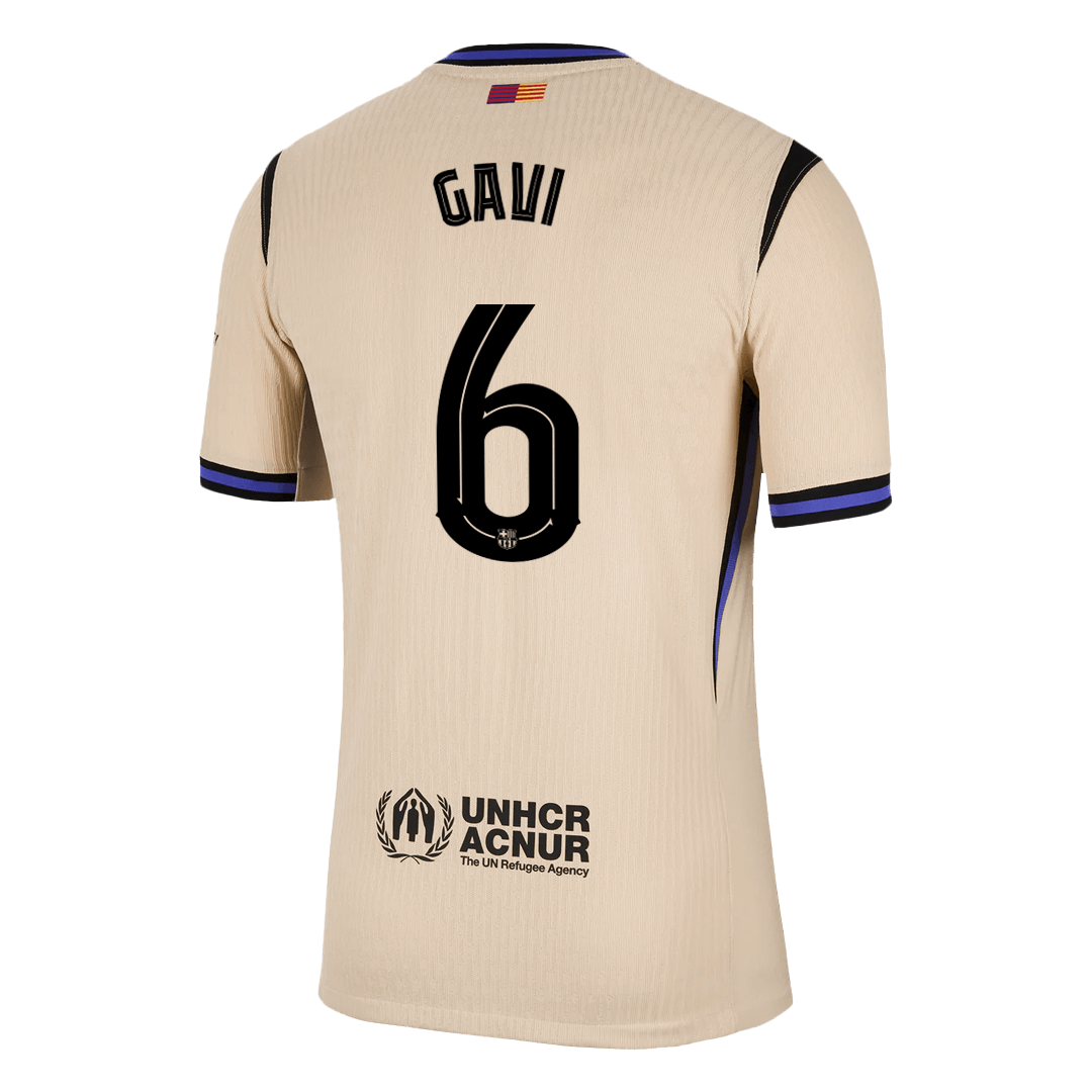 GAVI #6 Men's Barcelona UCL 2025/26 Player Version Away Soccer Jersey - Slim Fit product view 14
