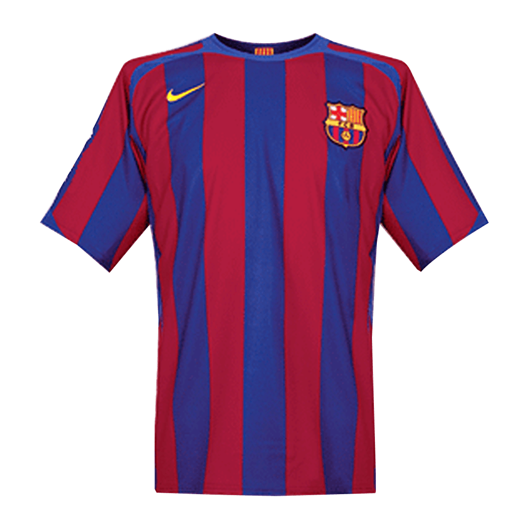 Retro Men's Barcelona UCL 2005/06 Home Soccer Jersey product view 1