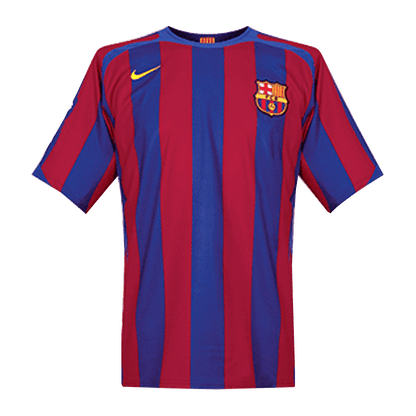 Retro Men's Barcelona UCL 2005/06 Home Soccer Jersey product view 1