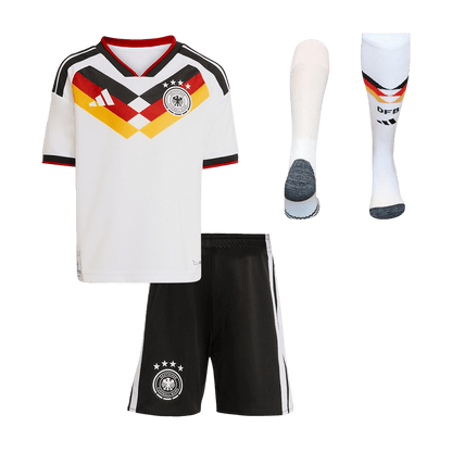 Kid's Germany World Cup 2026 Home Soccer Jersey Full Kit