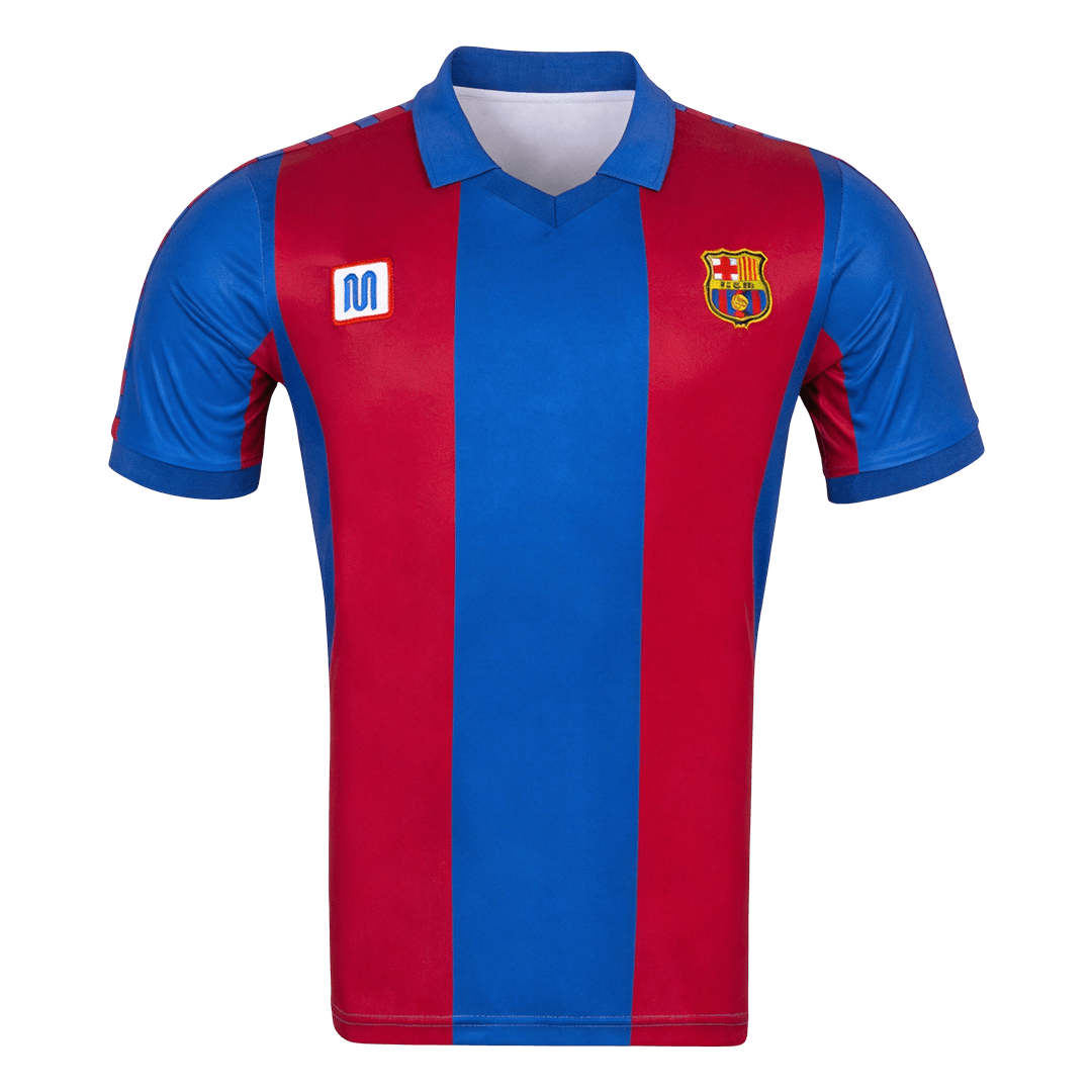 Retro Men's Barcelona 1980/82 Home Soccer Jersey product view 1