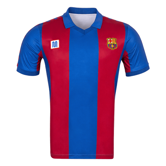 Retro Men's Barcelona 1980/82 Home Soccer Jersey product view 1