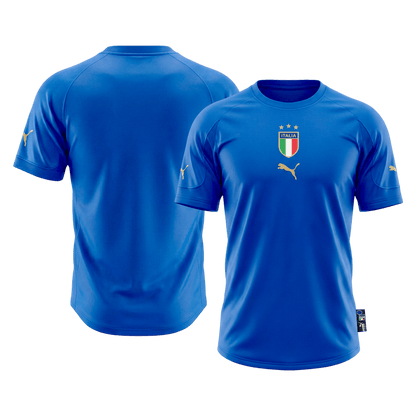 Retro Men's Italy 2004 Home Soccer Jersey product view 7