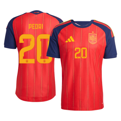PEDRI #20 Men's Spain World Cup 2026 Player Version Home Soccer Jersey - Slim Fit product view 1