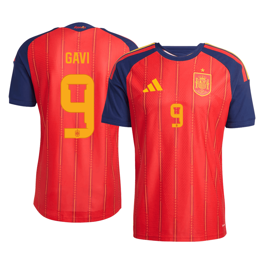 GAVI #9 Men's Spain World Cup 2026 Player Version Home Soccer Jersey - Slim Fit product view 1