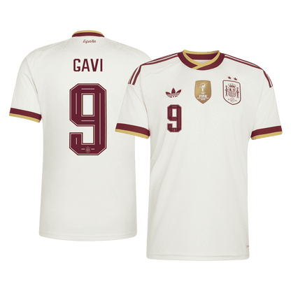 GAVI #9 Men's Spain World Cup 2026 Champion Edition Away Soccer Jersey product view 1