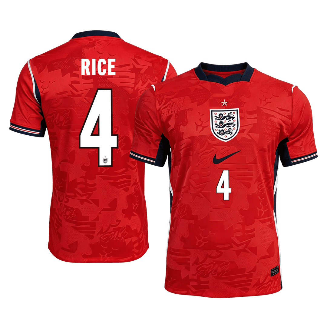 RICE #4 Men's England World Cup 2026 Away Soccer Jersey product view 1