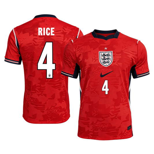 RICE #4 Men's England World Cup 2026 Away Soccer Jersey product view 1