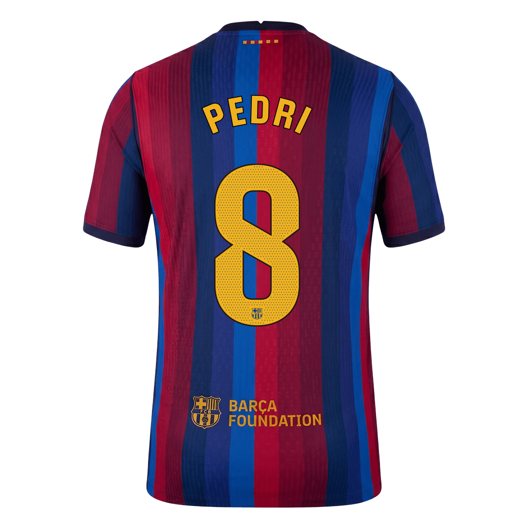 PEDRI #8 Men's Barcelona 2026/27 Player Version Home Soccer Jersey product view 3
