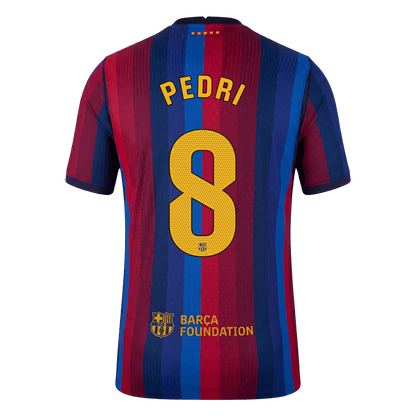 PEDRI #8 Men's Barcelona 2026/27 Player Version Home Soccer Jersey product view 3