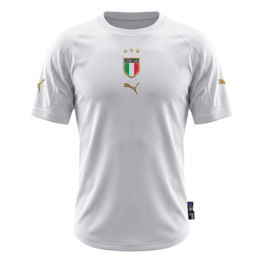 Retro Men's Italy 2004 Away Soccer Jersey product view 1