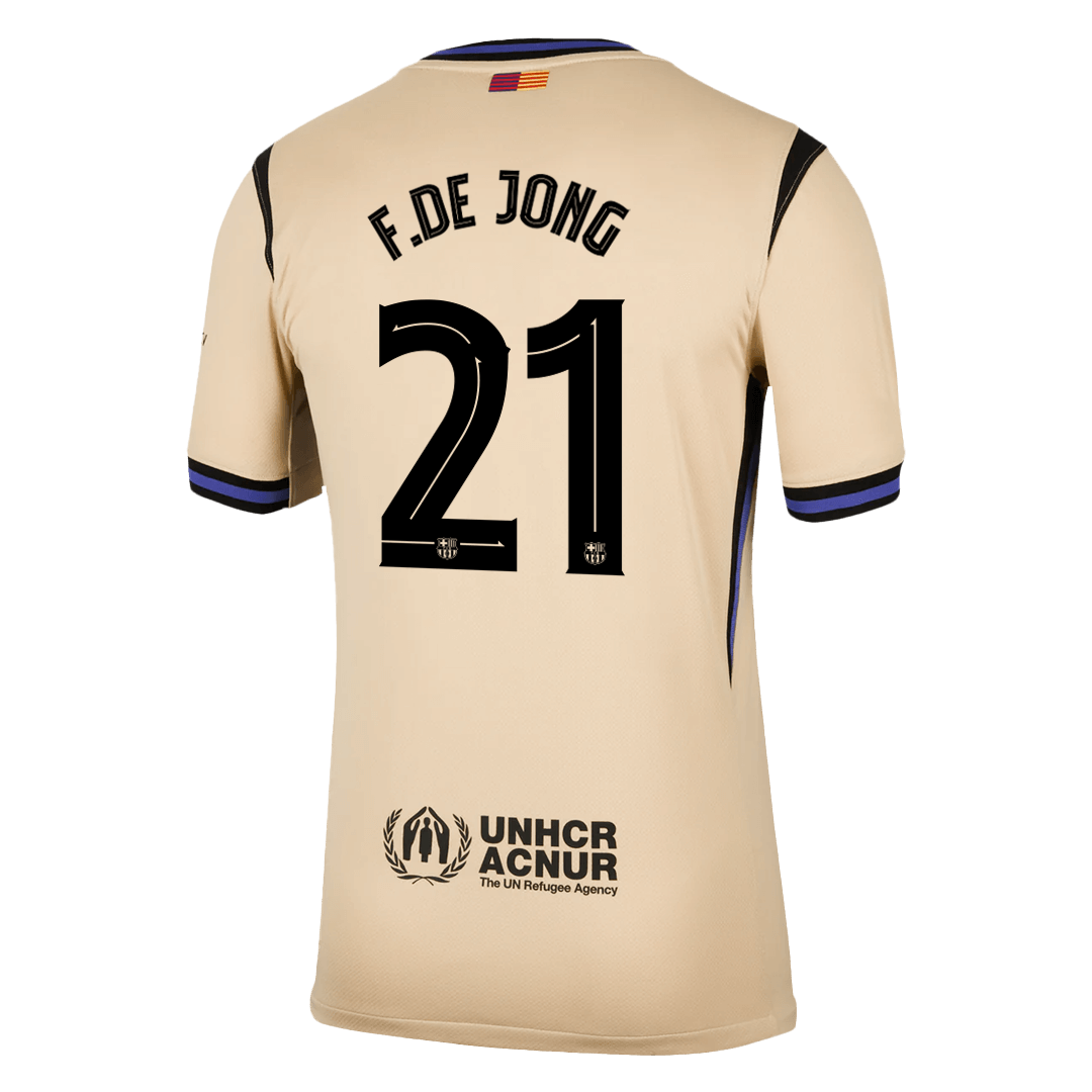 F.DE JONG #21 Men's Barcelona UCL 2025/26 Away Soccer Jersey product view 13