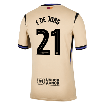 F.DE JONG #21 Men's Barcelona UCL 2025/26 Away Soccer Jersey product view 13