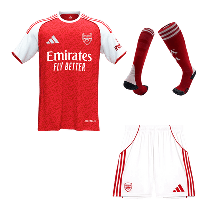 Men's Arsenal 2025/26 Home Soccer Jersey Full Kit [PREMIUM]