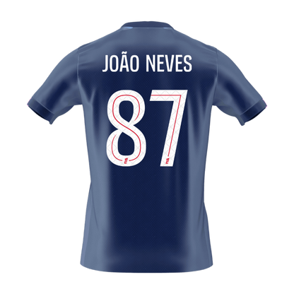 JOÃO NEVES #87 Men's PSG 2025/26 Home Soccer Jersey Premium product view 8