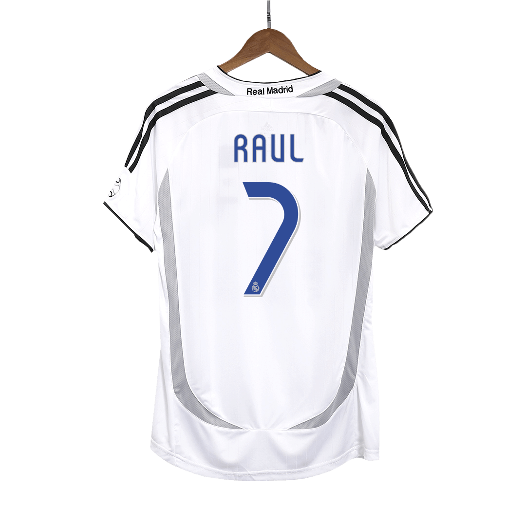 Retro RAUL #7 Men's Real Madrid 2006/07 Home Soccer Jersey product view 1