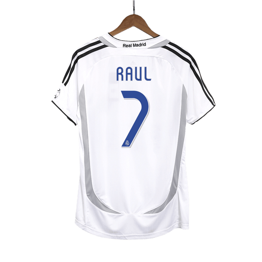 Retro RAUL #7 Men's Real Madrid 2006/07 Home Soccer Jersey product view 1
