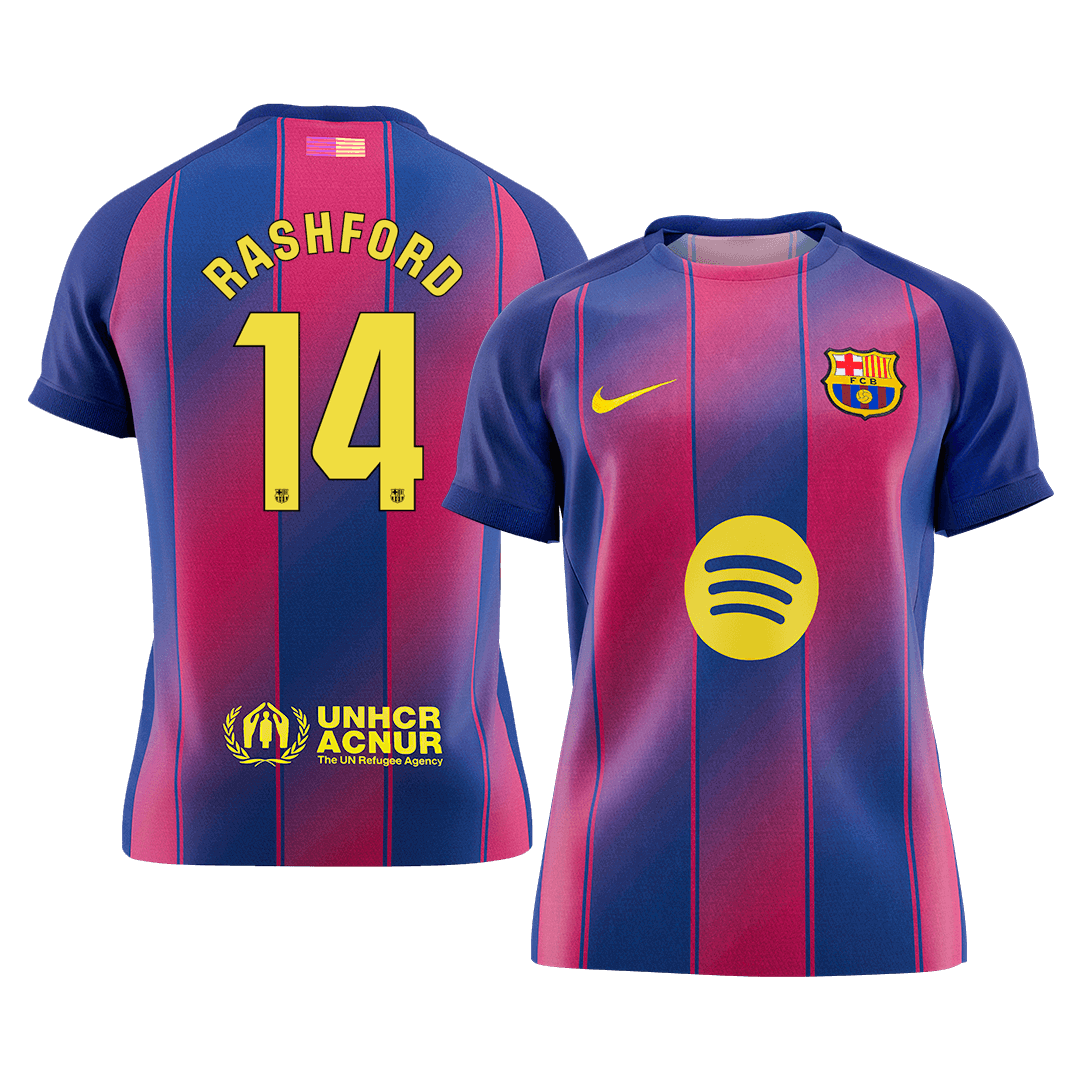 RASHFORD #14 Men's Barcelona 2025/26 Home Soccer Jersey Premium product view 1