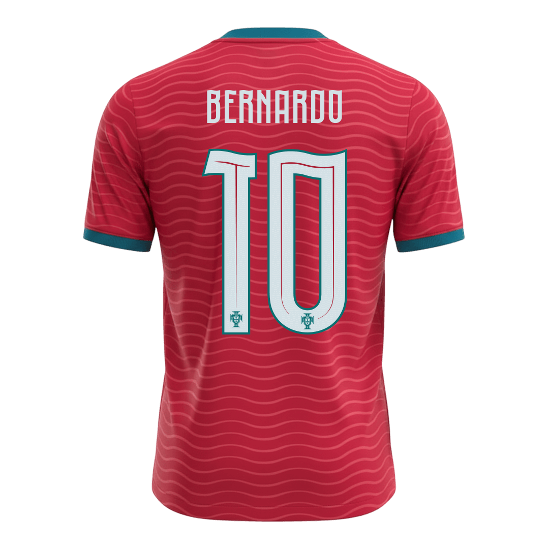 BERNARDO #10 Men's Portugal World Cup 2026 Home Soccer Jersey product view 8