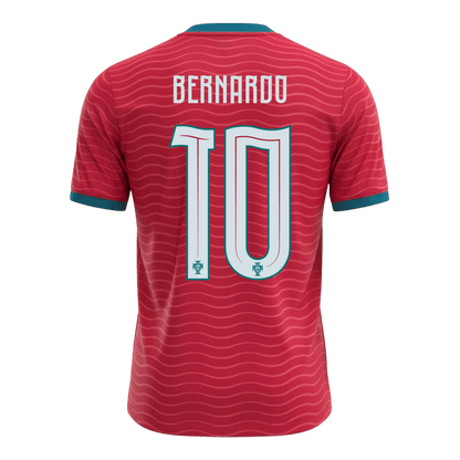 BERNARDO #10 Men's Portugal World Cup 2026 Home Soccer Jersey product view 8
