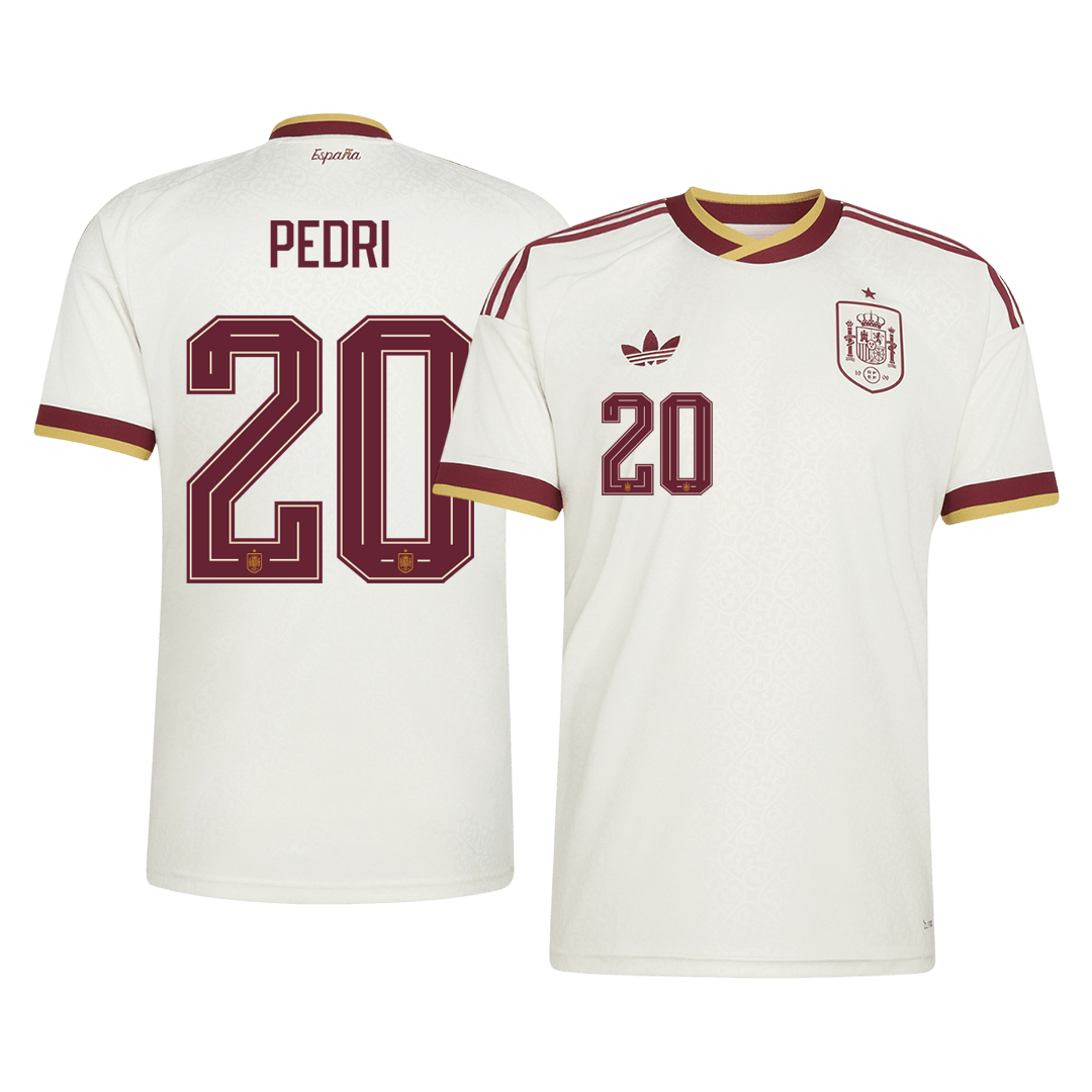 PEDRI #20 Men's Spain World Cup 2026 Away Soccer Jersey product view 1